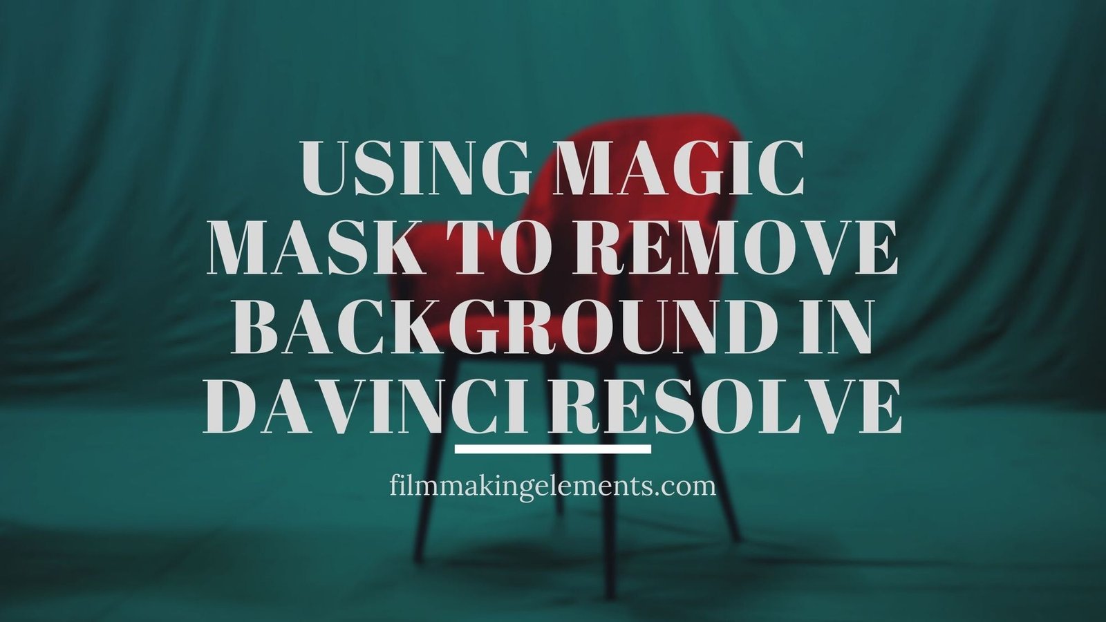 Using Magic Mask To Remove Background In Davinci Resolve