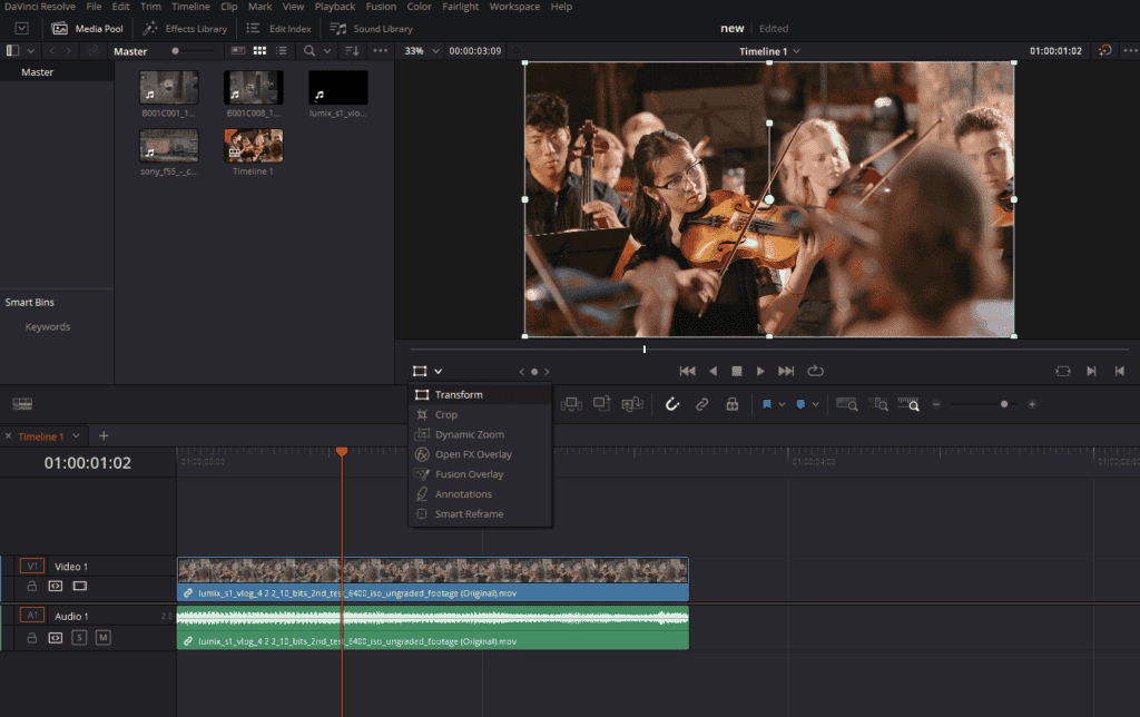 How To Rotate Video In Davinci Resolve- 2 Ways (Transform Tools)