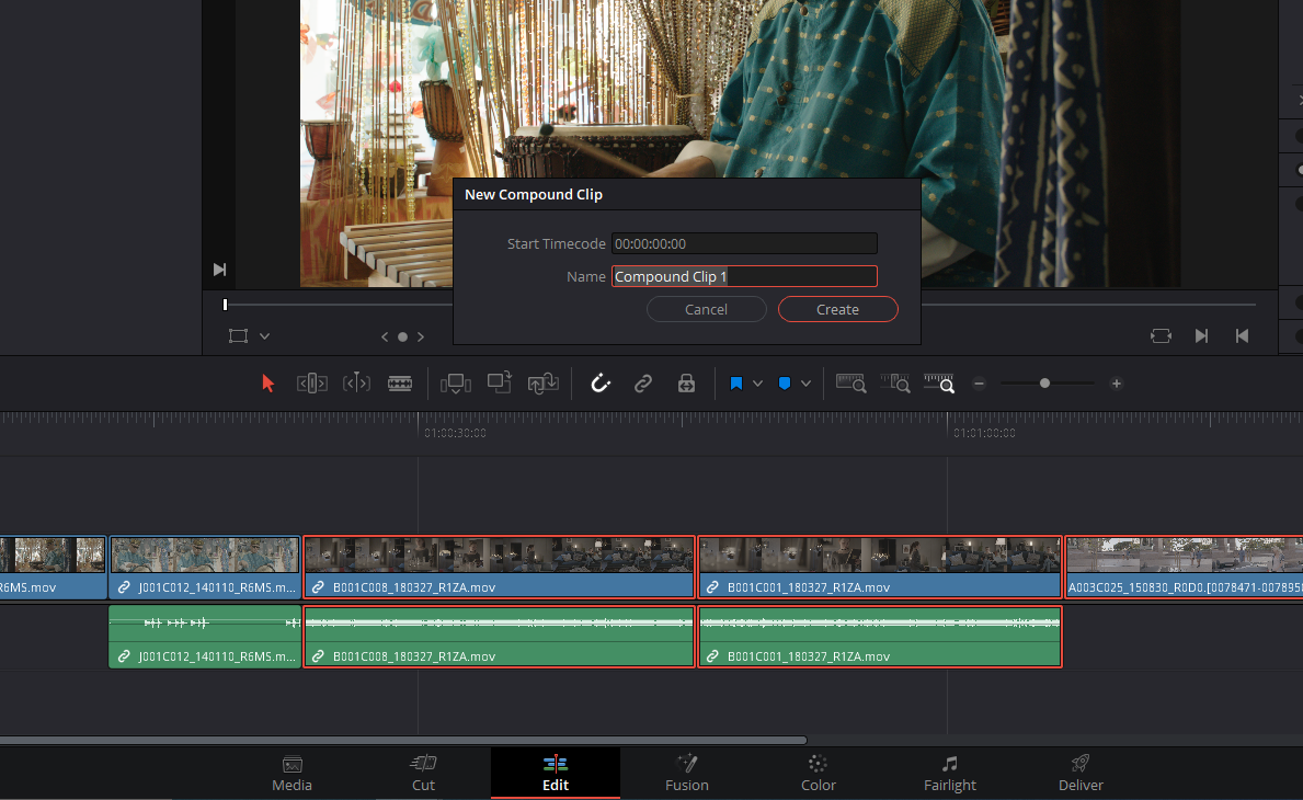 How To Nest In Davinci Resolve (Compound Clips)