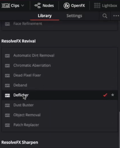 How to Deflicker in DaVinci Resolve 17?