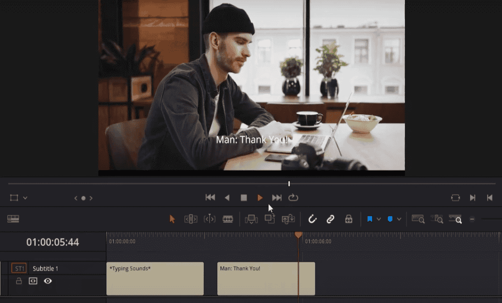 Setting in DaVinci Resolve 17