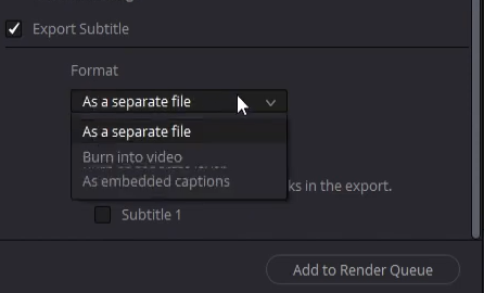 How to Export Subtitles from DaVinci Resolve 17