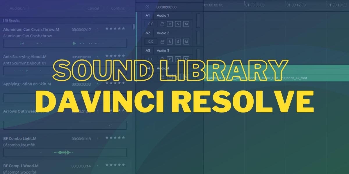 How To Use Davinci Resolve Sound Library: FREE Sound Effects