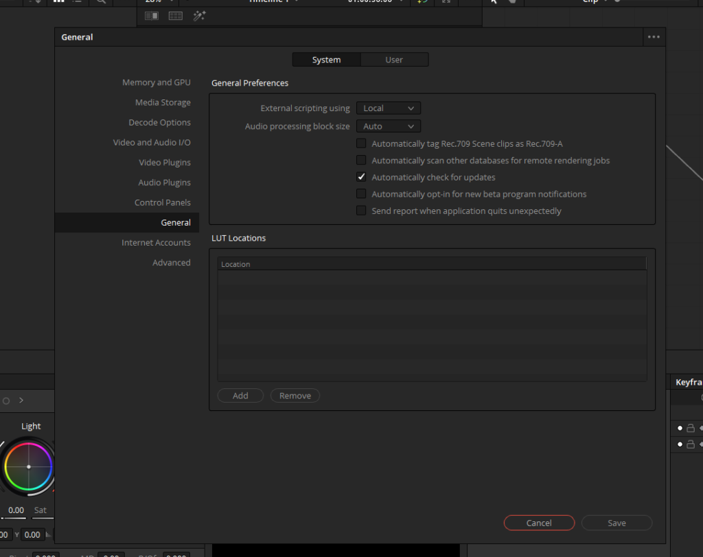 Davinci Resolve LUTs: Import/Export (Tip To Adjust Intensity)