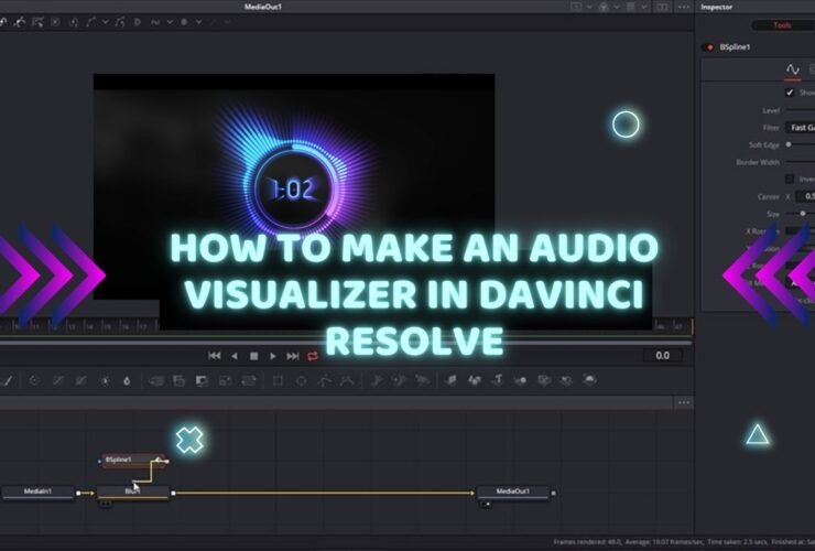 audio visualizer in davinci resolve