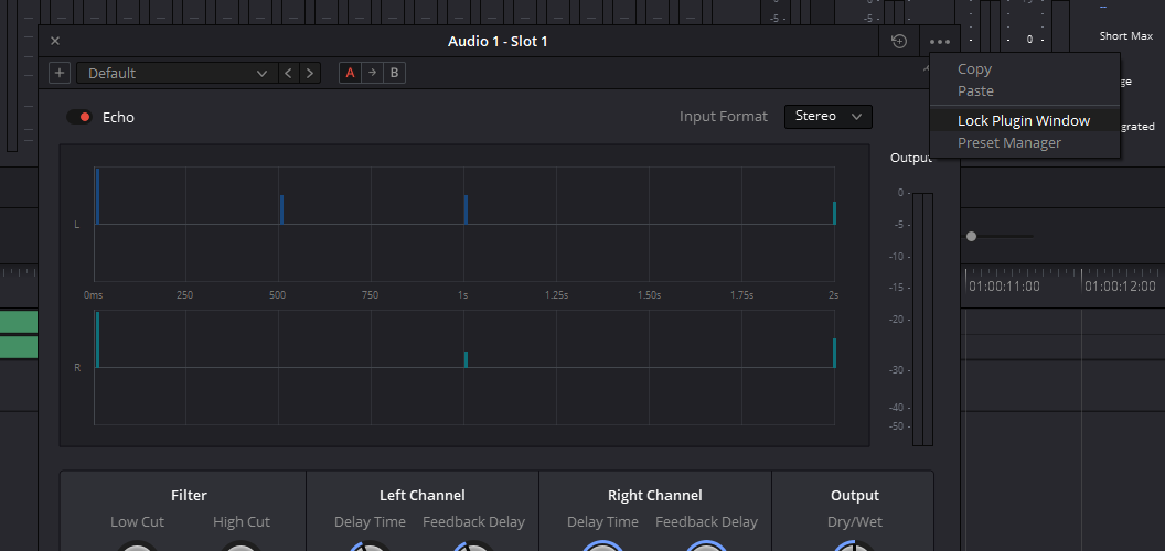 DaVinci Resolve ECHO Audio Effect: 2 Ways