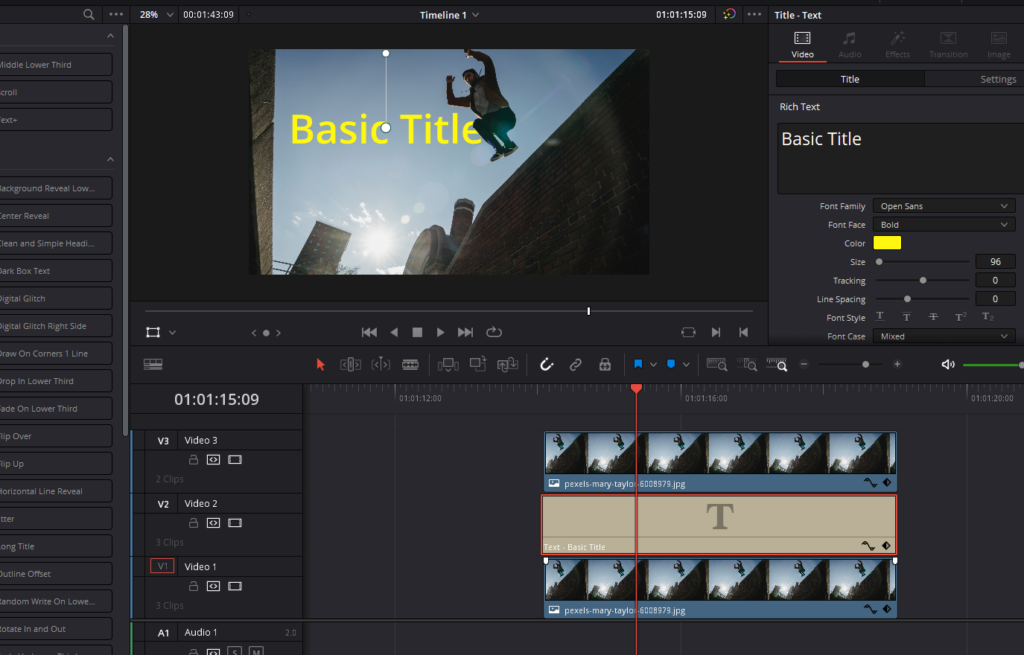 Text Behind Person Or Moving Objects Davinci Resolve: 3 Ways