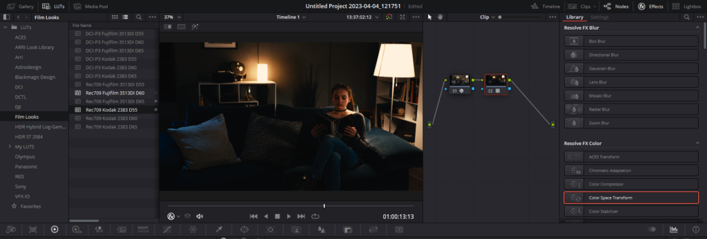 Kodak 2383 LUT DaVinci Resolve: How To Use It (2 Methods)