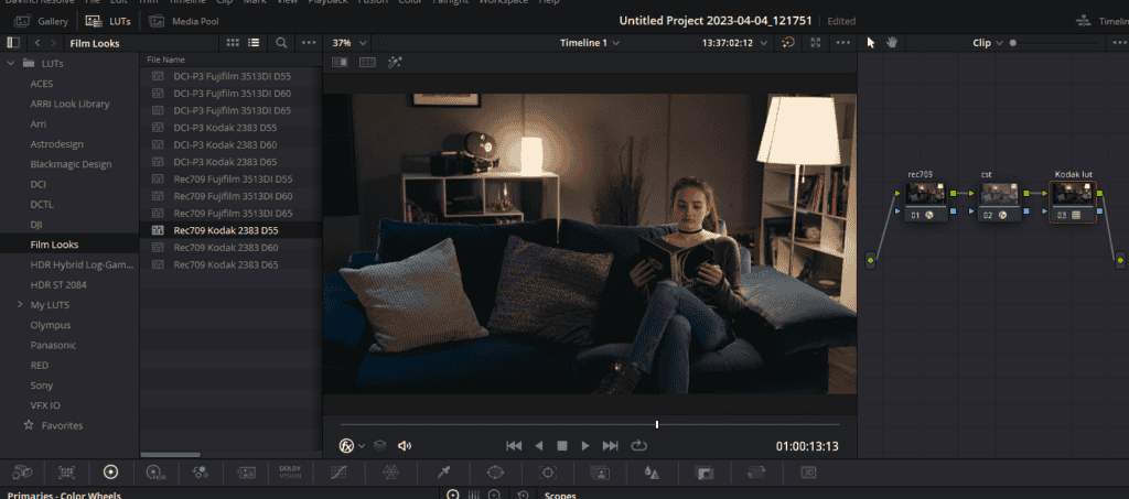 Kodak 2383 LUT DaVinci Resolve: How To Use It (2 Methods)