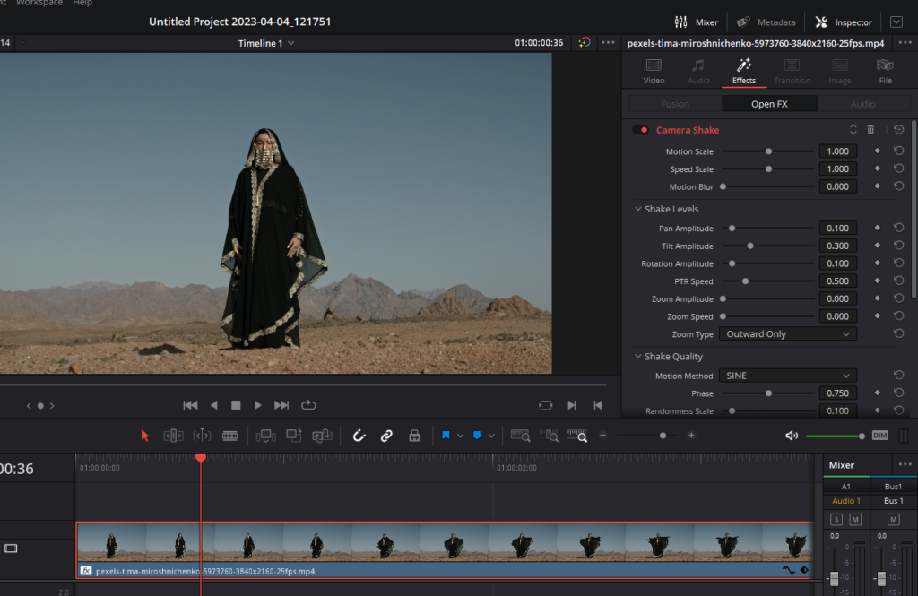 How To Add Camera Shake Effect In Davinci Resolve (2 Methods)