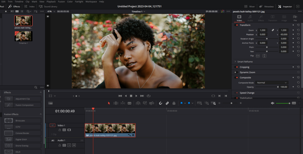 Animate Image In Davinci Resolve: Step By Step Guide