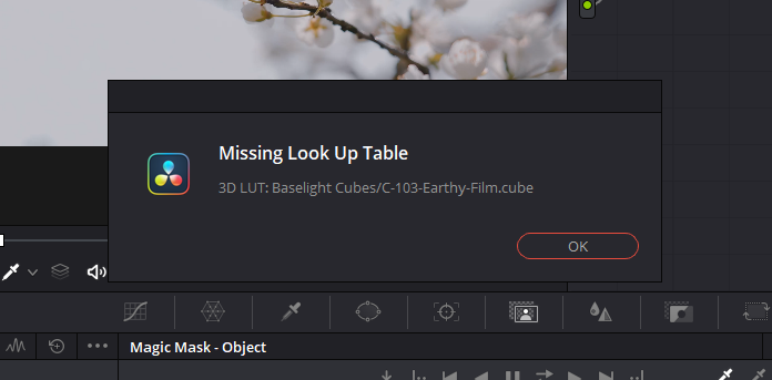 Fix Missing Look Up Table Error In Davinci Resolve (2 Methods)