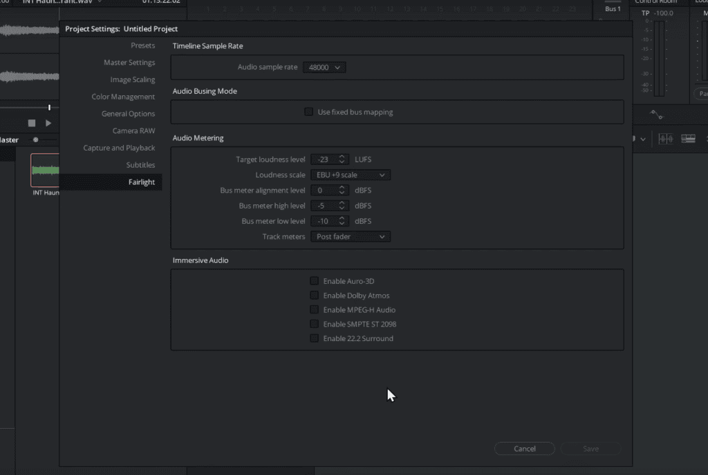 Dolby Atmos Audio Mix in Davinci Resolve Fairlight: Explained