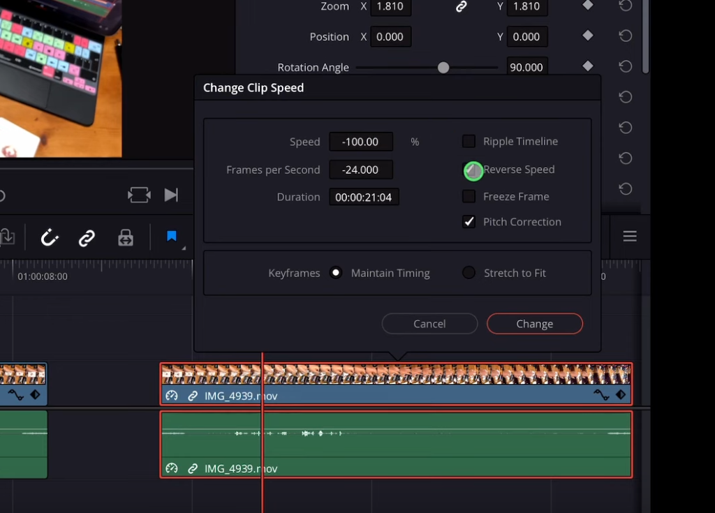 Reverse Clip in DaVinci Resolve iPad: Easiest Method